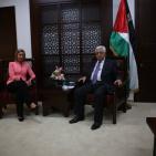 خافيير سولانا منسقة السياسة الخارجية للاتحاد الأوروبي تلتقي الرئيس محمود عباس