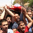 تشييع جثمان الشهيد عبد الله غنيمات في بلدة كفر مالك