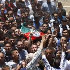 تشييع جثمان الشهيد عبد الله غنيمات في بلدة كفر مالك