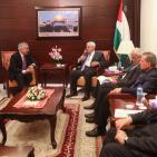 الرئيس يستقبل المبعوث الروسي لعملية السلام سيرجي فرشنيين.