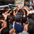 بالصور: تشييع جثمان الشهيد محمد لافي من مخيم قلنديا