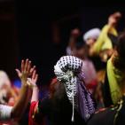 عرض لفرقة الفنون الشعبية الفلسطينية في مهرجان فلسطين الدولي