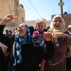 جماهير غاضبة تشيع جثمان الشهيد سعد دوابشة