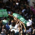 تشييع جثمان الشهيد أنس طه في بلدة قطنة