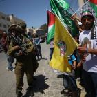 وقفة تضامنية مع الاسير محمد علان في حواره قرب نابلس