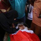 تشييع جثمان الشهيد رفيق التاج في طوباس