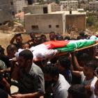 تشييع جثمان الشهيد رفيق التاج في طوباس