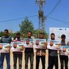 وقفة أمام معبر بيت حانون دعما للأسير محمد علان