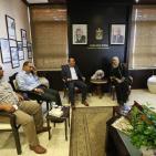 وفد شبكة راية الإعلامية يقدم التهاني لغنام