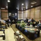 وفد شبكة راية الإعلامية يقدم التهاني لغنام