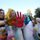 مهرجان حرب الالوان في رام الله