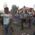 مهرجان حرب الالوان في رام الله