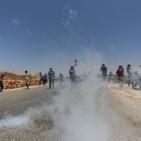 مواجهات في مسيرة النبي صالح الاسبوعية ضد مصادرة الاراضي