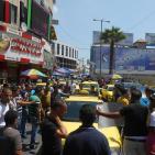 اضراب المركبات العمومية في الخليل