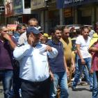 اضراب المركبات العمومية في الخليل