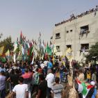 تشييع جثمان الشهيدة رهام دوابشة في بلدة دوما قرب نابلس