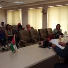 رئيس جامعة بيرزيت يعقد مؤتمرا صحفيا في الجامعة