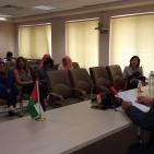 رئيس جامعة بيرزيت يعقد مؤتمرا صحفيا في الجامعة