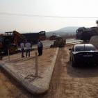 اعمال  اصلاح الشوارع  في عرابه جنين