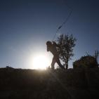 مواجهات امام سجن عوفر غربي رام الله