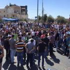 الصلاة  على الاسفلت في القدس المحتله