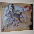 الفكرة لم تمت ولن تمت وان رحل صاحبها  تبقى الفكرة وانتشارها  مسرحا ورسما للفنان الراحل ابراهيم سابا