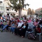 فرقة الهدف للدبكة  الشعبية و فرقة كنعان للتراث والفنون الشعبية في سوق الحرجة رام الله