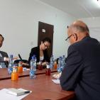 اجتماع السفير الصيني  مع نقابة الصحفيين اليوم في مقر النقابة في رام الله