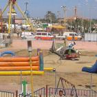 10 اصابات نتيجة سقوط أرجوحة كبيرة في منتج النور بغزة