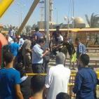 10 اصابات نتيجة سقوط أرجوحة كبيرة في منتج النور بغزة