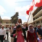 رام الله تنتصر للقدس في مسيرة احتجاج على القمع الاسرائيلي في الاقصى والمسجد الاقصى