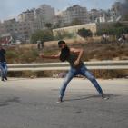 مواجهات قرب مستوطنة بيت ايل شرق رام الله عقب مسيرة جماهيرية نصرة للأقصى