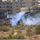 مواجهات قرب مستوطنة بيت ايل شرق رام الله عقب مسيرة جماهيرية نصرة للأقصى