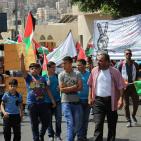 نابلس: مسيرة تضامنية مع الأسرى والأقصى وضد إجراءات الاحتلال