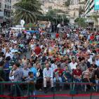 أجواء البث المباشر لخطاب الرئيس محمود عباس في نابلس