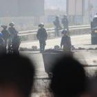 مواجهات حاجز حوارة جنوب نابلس  الأحد 11/10/2015