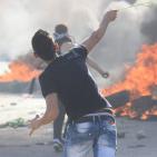 مواجهات حاجز حوارة جنوب نابلس  الأحد 11/10/2015