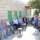 بالصور: محافظ رام الله والبيرة وحركة فتح يتفقدان بيت المربي عبد الدايم