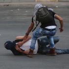 مواجهات  قرب المدخل الشمالي لمدينة البيرة على طريق مستوطنة بيت ايل