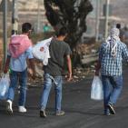 مواجهات  قرب المدخل الشمالي لمدينة البيرة على طريق مستوطنة بيت ايل