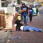 اصابات بمواجهات شمال البيرة في يوم الغضب