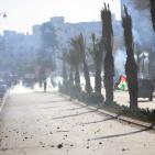 اصابات بمواجهات شمال البيرة في يوم الغضب