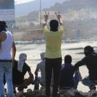 مواجهات حاجز حوارة جنوب نابلس في جمعة الغضب