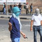 مواجهات حاجز حوارة جنوب نابلس في جمعة الغضب