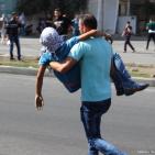 المواجهات في منطقة باب الزاوية وجسر حلحول بالخليل