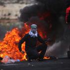 اصابة مصور راية ومواجهات شمال مدينة البيرة