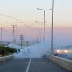 المواجهات قرب حاجز بيت حانون 