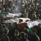 استقبال جثامين الشهداء الخمسة في الخليل