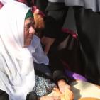 تشييع جثماني الشهيدين محمد شماسنة وعمر الفقيه في بلدة قطنا شمال غرب القدس،