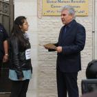 اطفال يطالبون الامم المتحدة توفير حماية دولية للشعب الفلسطيني